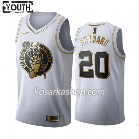 Dres Boston Celtics Gordon Hayward 20 Nike 2019-20 Bijela Golden Edition Swingman - Dječji